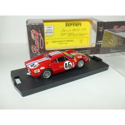 FERRARI 246 GT NÂ°46 LE MANS 1972 BANG 7168 1:43