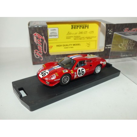 FERRARI 246 GT NÂ°46 LE MANS 1972 BANG 7168 1:43