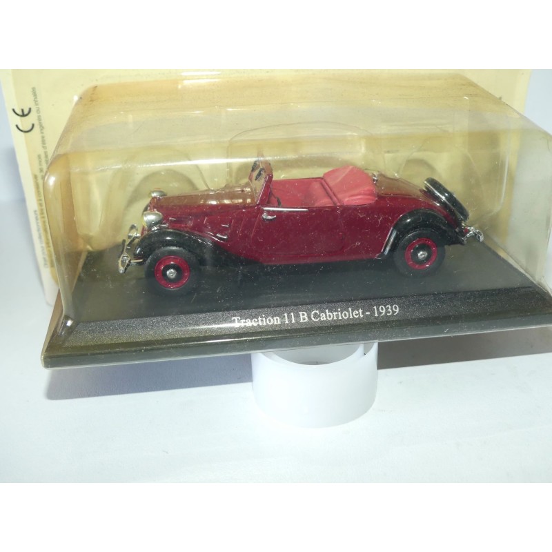 CITROEN TRACTION 11 B CABRIOLET 1939 Bordeaux UNIVERSAL HOBBIES 1:43 blister