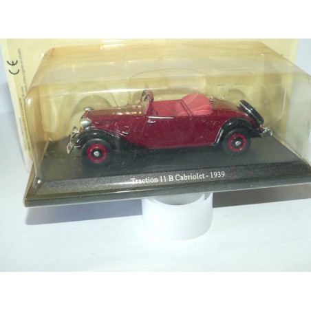 CITROEN TRACTION 11 B CABRIOLET 1939 Bordeaux UNIVERSAL HOBBIES 1:43 blister