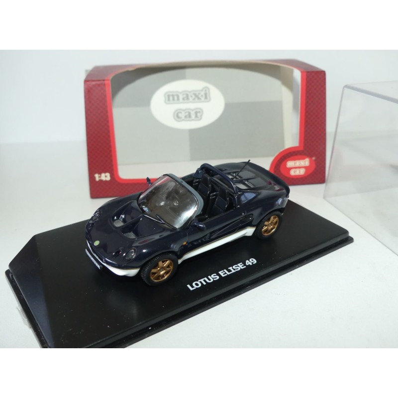 LOTUS ELISE 49 Bleu Marine et Blanc MAXI CAR 1:43