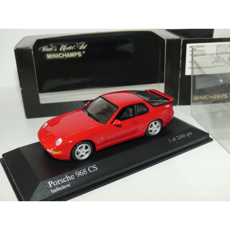 PORSCHE 968 CS 1993 Rouge MINICHAMPS 1:43