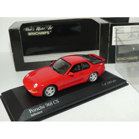 PORSCHE 968 CS 1993 Rouge MINICHAMPS 1:43