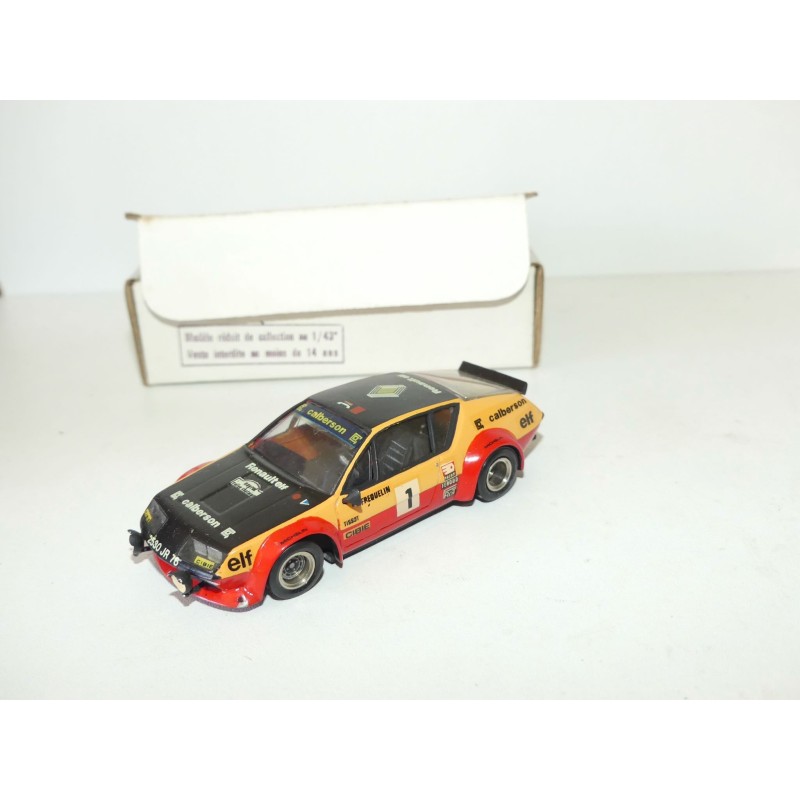 RENAULT ALPINE A310 Gr4 N°1 RALLYE CHATAIGNE 1977 G. FREQUELIN KIT Monté MINI RACING 1:43 
