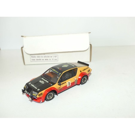 RENAULT ALPINE A310 Gr4 N°1 RALLYE CHATAIGNE 1977 G. FREQUELIN KIT Monté MINI RACING 1:43 