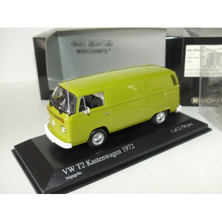 VW COMBI T2 KASTENWAGEN 1972 Vert Green MINICHAMPS 1:43