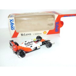 McLAREN MP4-4 GP 1988 A. SENNA ONYX 1:43 avec Pub