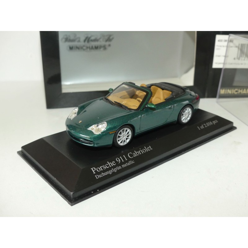 PORSCHE 911 CABRIOLET 996 2001 Vert MINICHAMPS 1:43