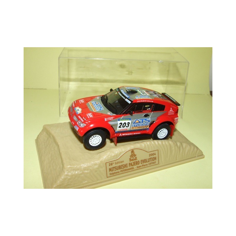 MITSUBISHI PAJERO RALLYE N°203 PARIS DAKAR 2004 PETERHANSEL NOREV 1:43 1er