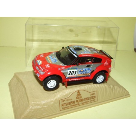 MITSUBISHI PAJERO RALLYE NÂ°203 PARIS DAKAR 2004 PETERHANSEL NOREV 1:43 1er