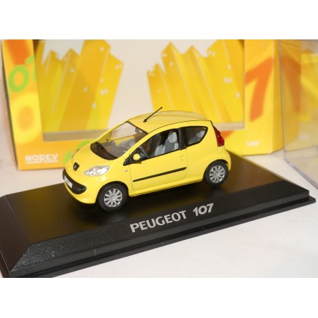 PEUGEOT 107 3 Portes Jaune NOREV 1:43