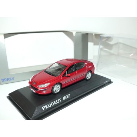 PEUGEOT 407 Rouge Lucifer NOREV 1:43
