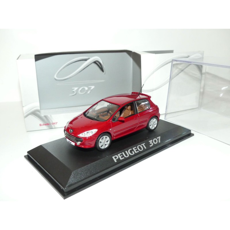 PEUGEOT 307 Phase II 3 Portes Rouge Grena NOREV 1:43