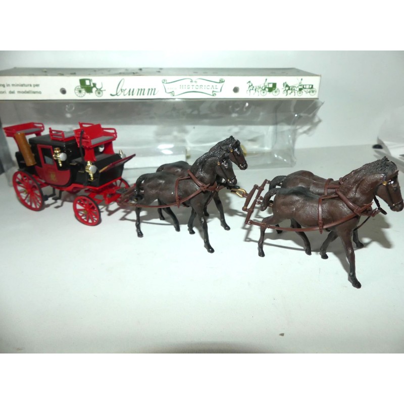 CALECHE MAIL LONDON Poste COACH 1784 BRUMM HISTORICAL 1:43