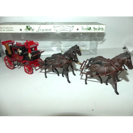 CALECHE MAIL LONDON Poste COACH 1784 BRUMM HISTORICAL 1:43