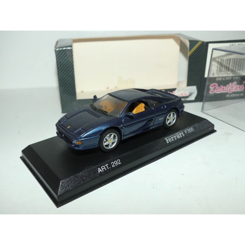 FERRARI F355 COUPE 1994 Bleu DETAILCARS 292 1:43