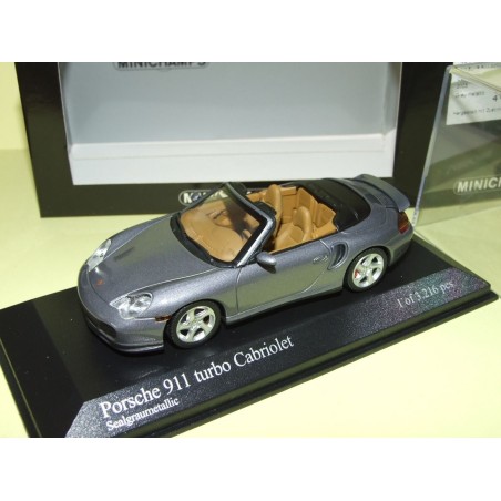 PORSCHE 911 TURBO CABRIOLET 996 2003 Gris foncÃ© MINICHAMPS 1:43