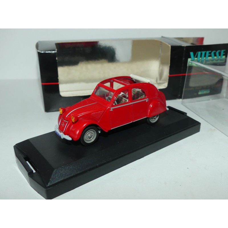 CITROEN 2CV MALLE BOMBÉ 1953 Rouge VITESSE 009C 1:43