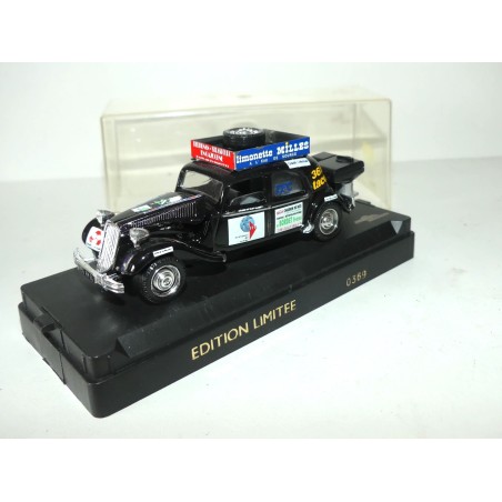 CITROEN TRACTION GAZOGENE PERPIGNAN-STARSBOURG sur base SOLIDO 1:43