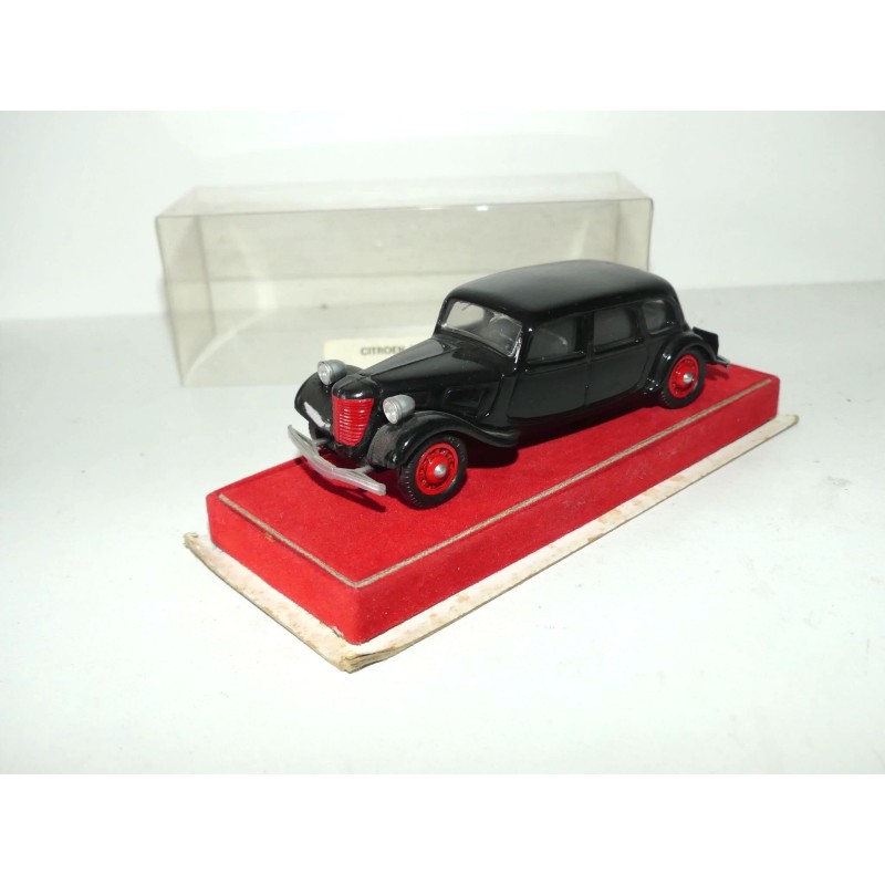 CITROEN TRACTION 11 B 1939 TAXI Noir Calandre Rouge DUBRAY 1:43