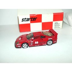 FERRARI F40 N°60 IMSA GTO LAGUNA SECA DEL MAR 1989 STARTER 1:43 imperfection