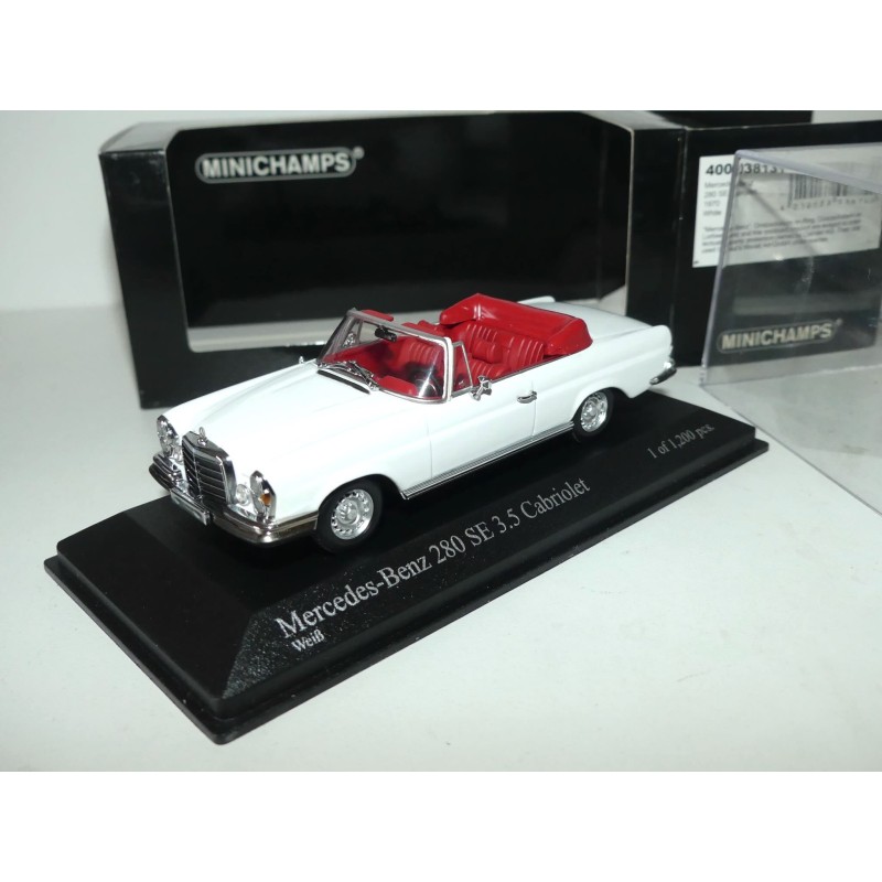 MERCEDES 280 SE CABRIOLET 1970 Blanc MINICHAMPS 1:43