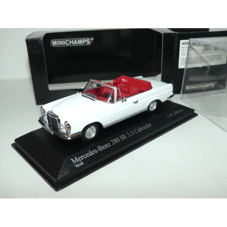 MERCEDES 280 SE CABRIOLET 1970 Blanc MINICHAMPS 1:43