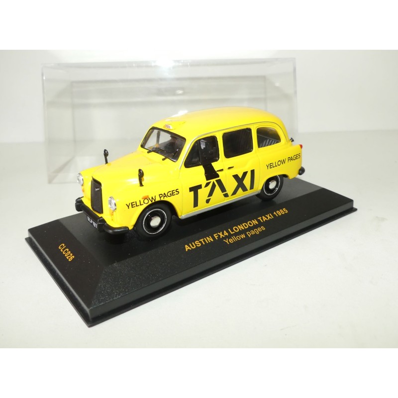AUSTIN FX4 TAXI DE LONDON YELLOW PAGES IXO CLC026 1:43