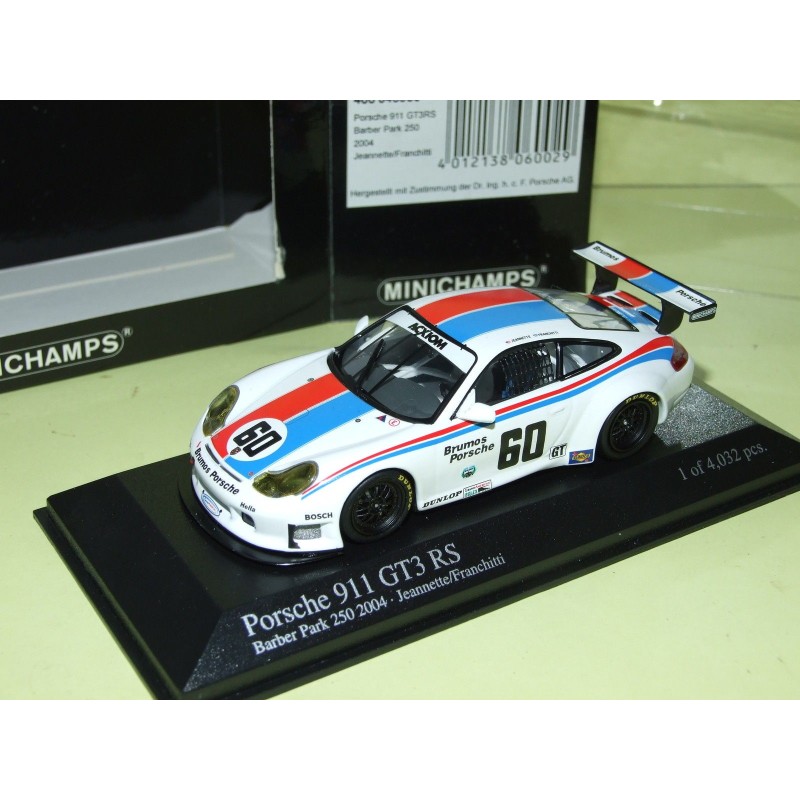 PORSCHE 911 GT3 RS N°60 BARBER PARK 2004 MINICHAMPS 1:43 13ème
