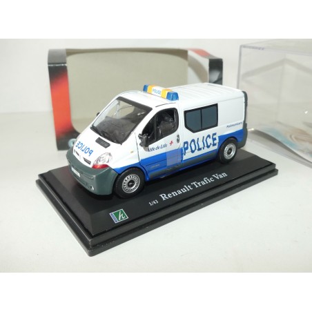 RENAULT TRAFIC VAN POLICE DE LILLE CARARAMA 1:43 boite vitrine