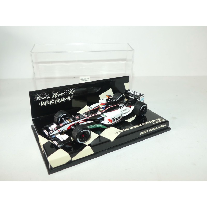 MINARDI EUROPEAN COSWORTH PS03 GP 2003 J. WILSON MINICHAMPS 1:43