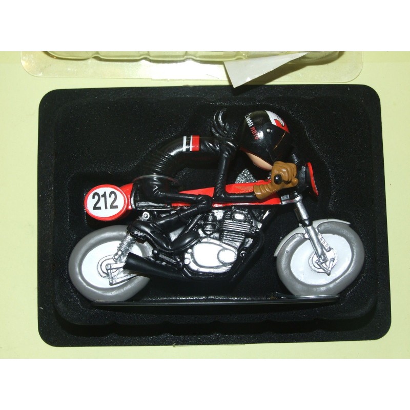 FIGURINE MOTO JOE BAR TEAM N°18 CHRIS DEB SUR SA HONDA 350 CB Racing HACHETTE 1:18