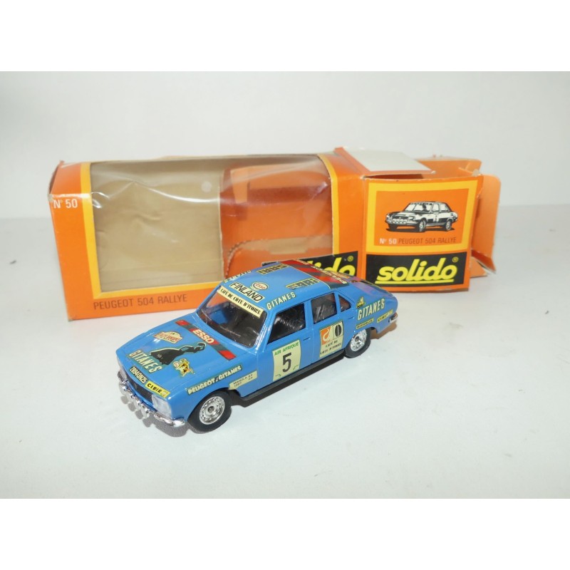 PEUGEOT 504 RALLYE BANDANA MIKKOLA SOLIDO 1:43