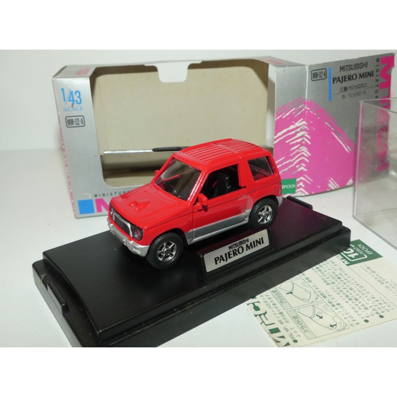 MITSUBISHI PAJERO MINI Rouge MTECH H-02-A 1:43