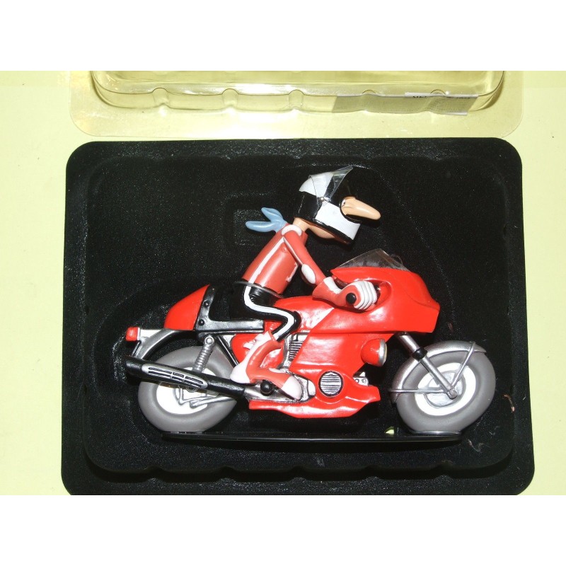 FIGURINE MOTO JOE BAR TEAM N°24 MARCEL SPIDE SUR HONDA 1000 BOL D'OR HACHETTE 1:18