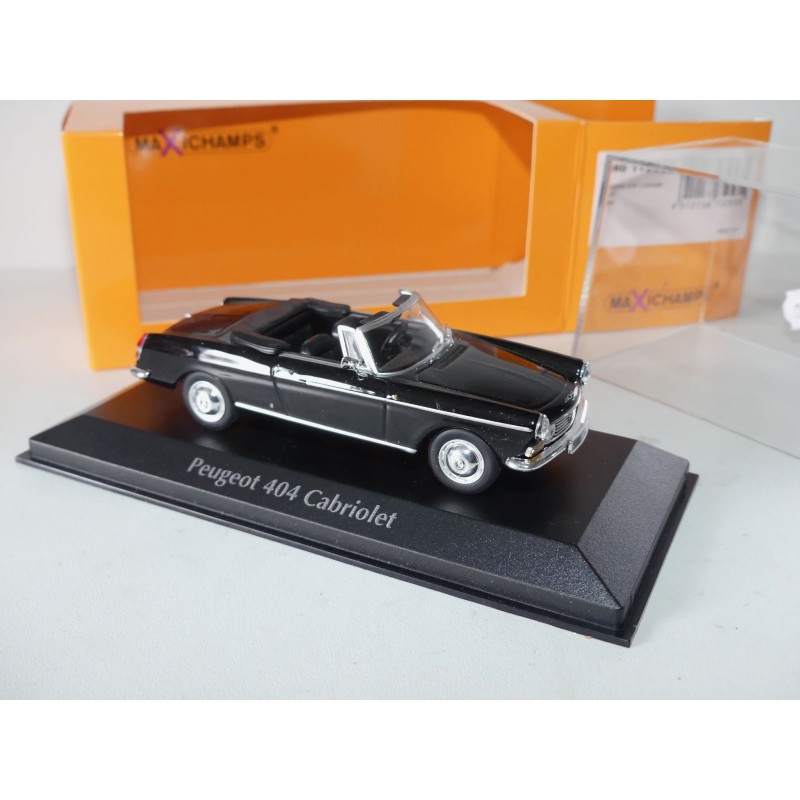 PEUGEOT 404 CABRIOLET 1962 Noir MINICHAMPS MAXICHAMPS 1:43