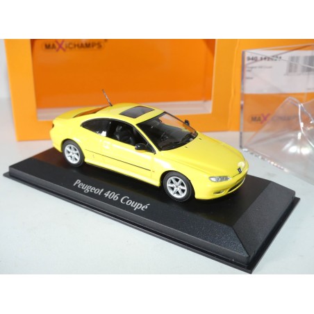 PEUGEOT 406 COUPE 1997 Jaune MINICHAMPS MAXICHAMPS 1:43