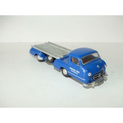 MERCEDES TRANSPORTEUR  COURSE Bleu CONRAD 1:43 sans boite