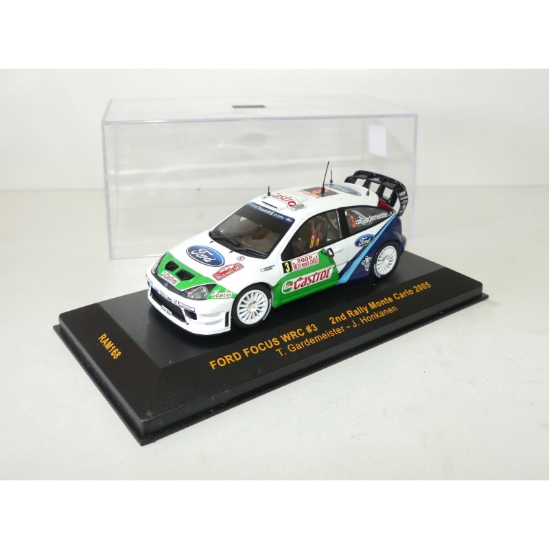 FORD FOCUS WRC RALLYE MONTE CARLO 2005 T. GARDEMEISTER IXO RAM168 1:43