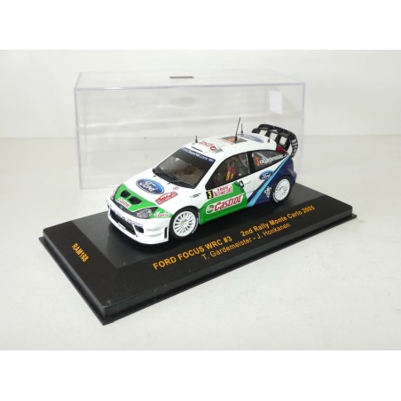 FORD FOCUS WRC RALLYE MONTE CARLO 2005 T. GARDEMEISTER IXO RAM168 1:43