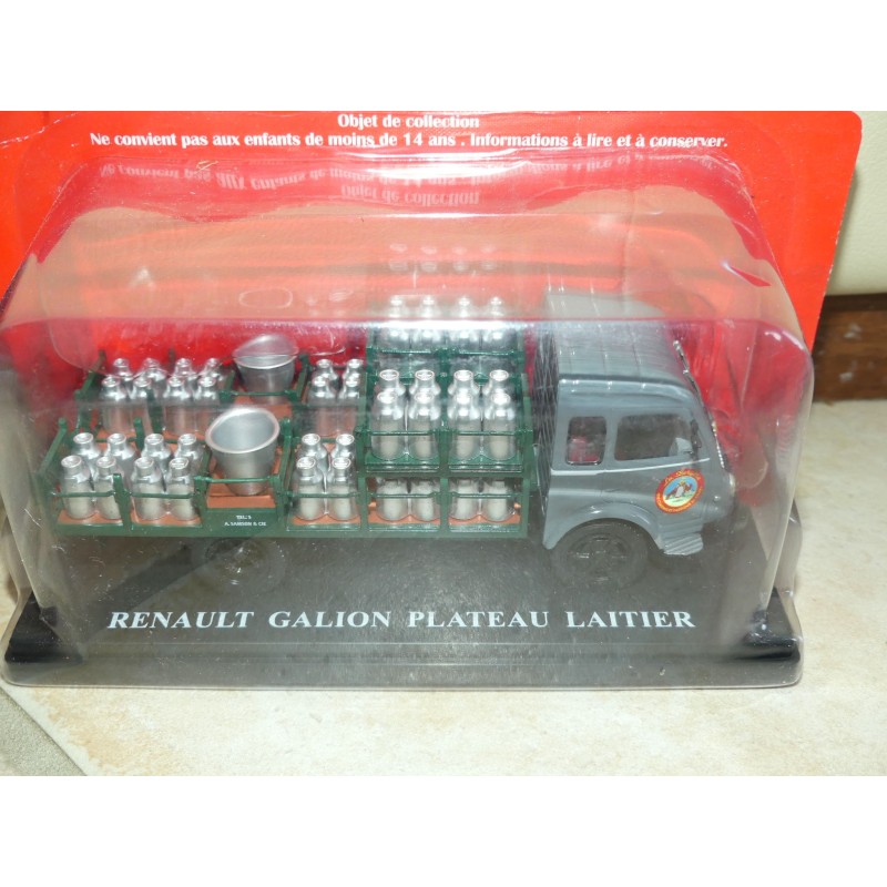 RENAULT GALION CAR PLATEAU LAITIER IXO PRESSE 1:43