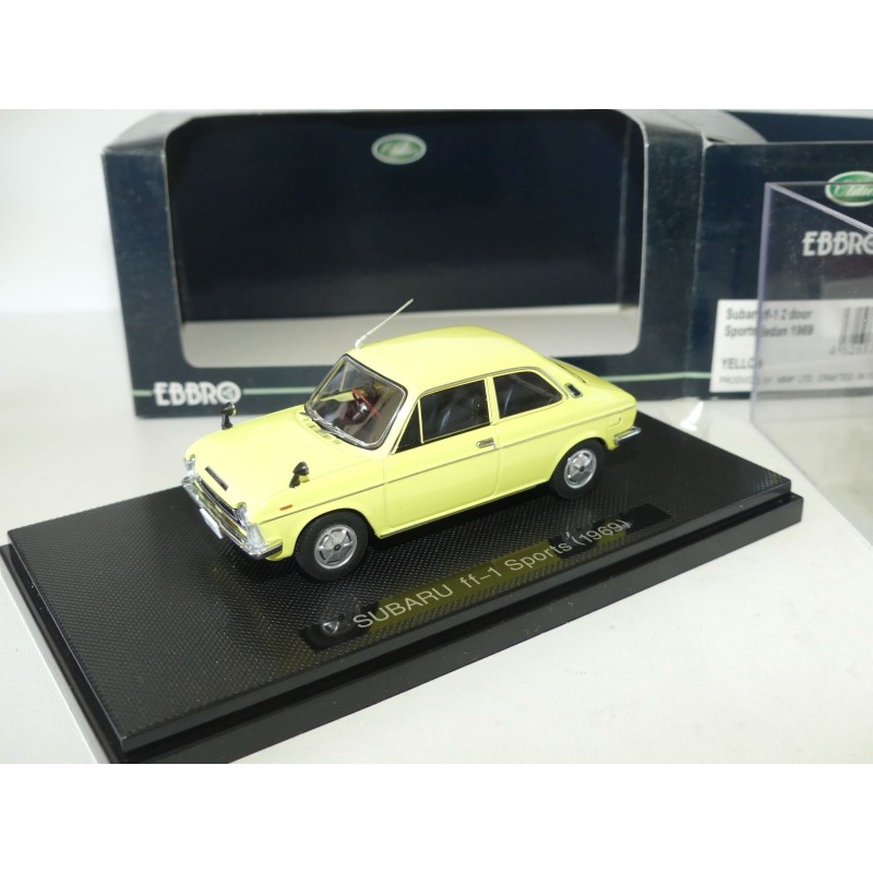 SUBARU FF-1 2 Portes SPORT SEDAN 1969 Jaune EBBRO 847 1:43