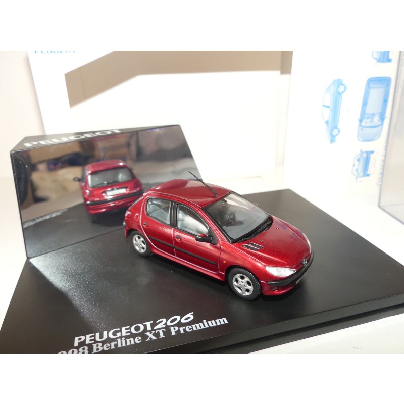 copy of PEUGEOT 206 XT PREMIUM 1998 Rouge NOREV 1:43