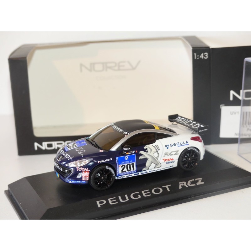 PEUGEOT RCZ N°201 24H NURBURGRING 2010 NOREV 1:43
