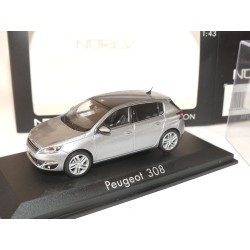 PEUGEOT 308 II Phase 1 2013 Gris Artense NOREV 1:43
