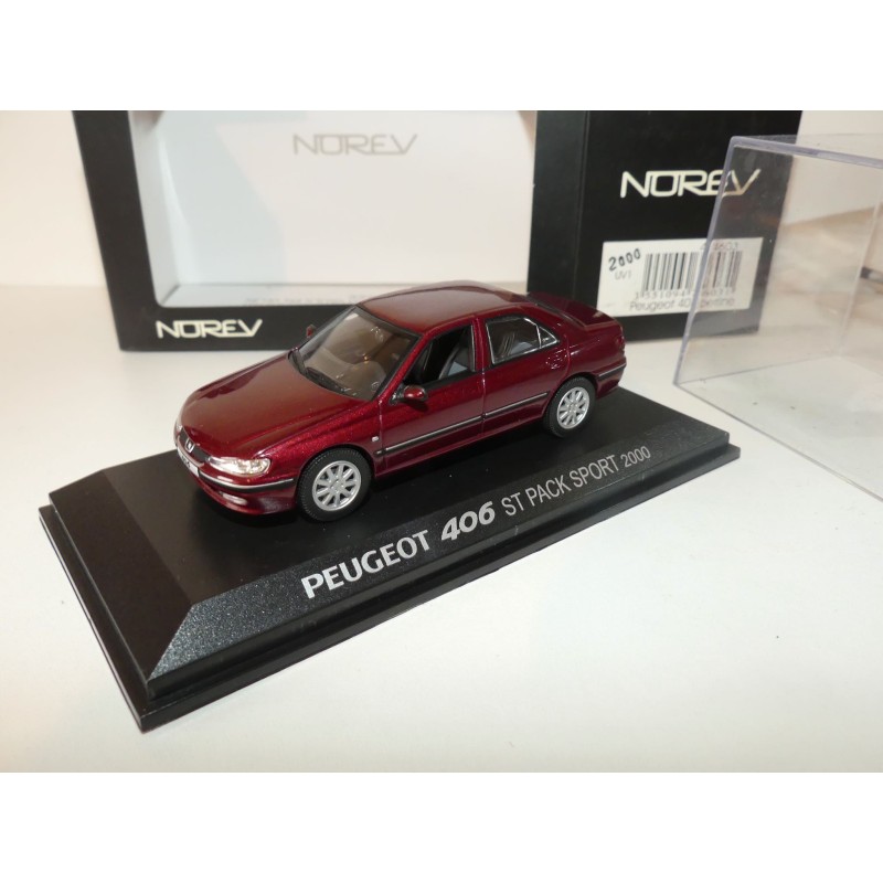 PEUGEOT 406 ST PACK SPORT 2000 Bordeaux NOREV 1:43