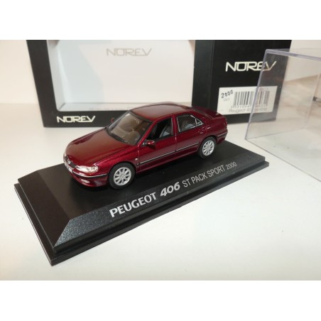 PEUGEOT 406 ST PACK SPORT 2000 Bordeaux NOREV 1:43