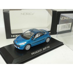 PEUGEOT 207 CC Bleu NOREV 1:43