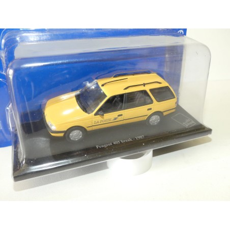 PEUGEOT 405 BREAK 1987 PTT LA POSTE UNIVERSAL HOBBIES 1:43 blister