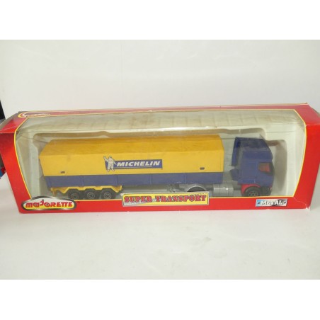 RENAULT PREMIUM AVEC SEMI REMORQUE BACHE MICHELIN MAJORETTE 1:50